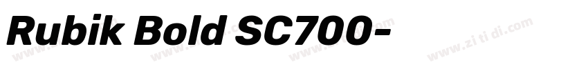 Rubik Bold SC700字体转换